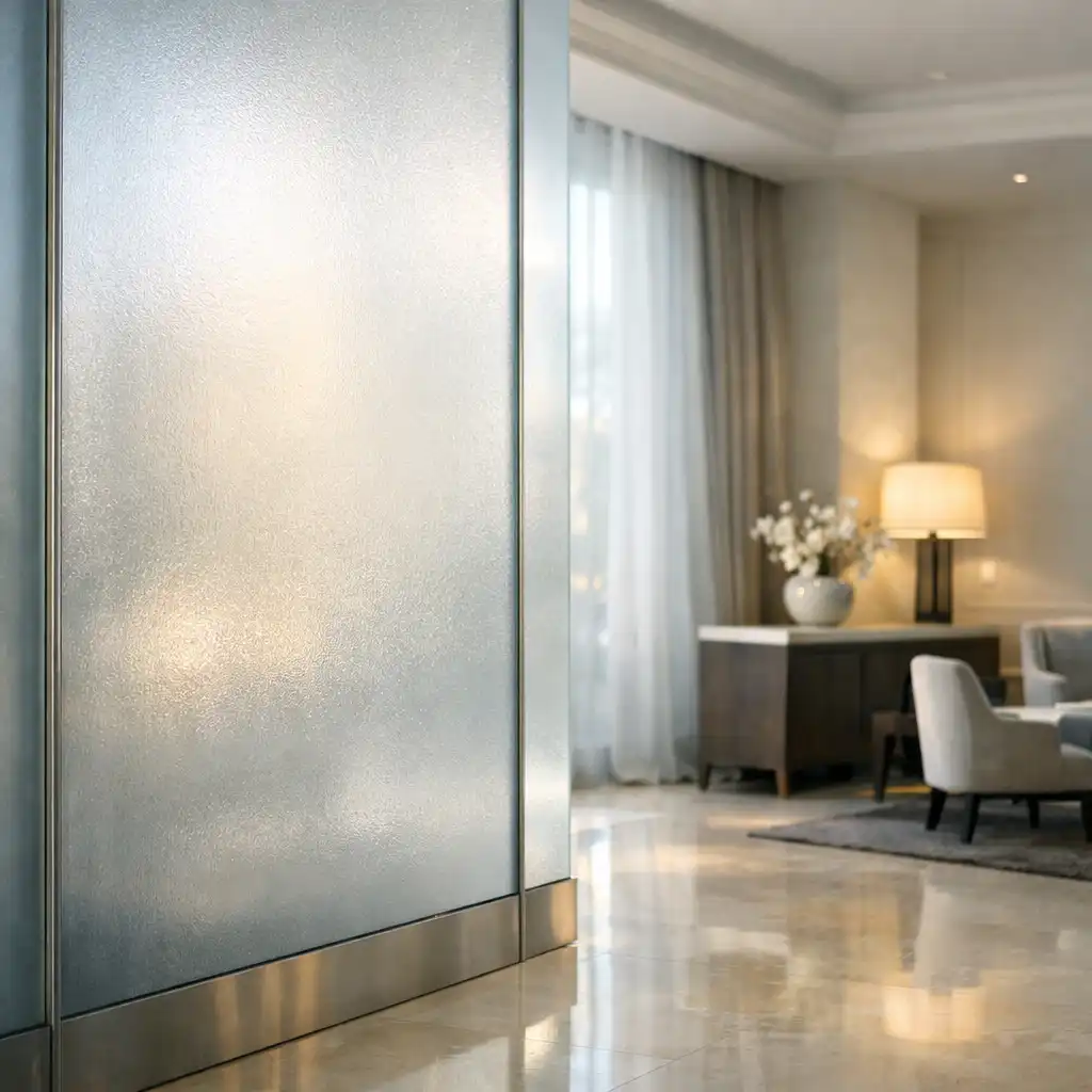 Mleczne szkło i jasne światło foyer Eventlurox
